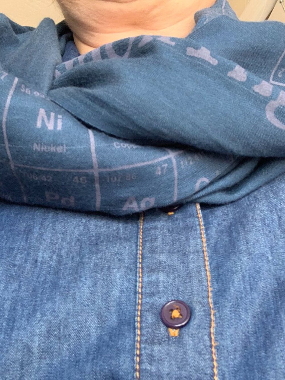 Smoking Lily Periodic Table Scarf